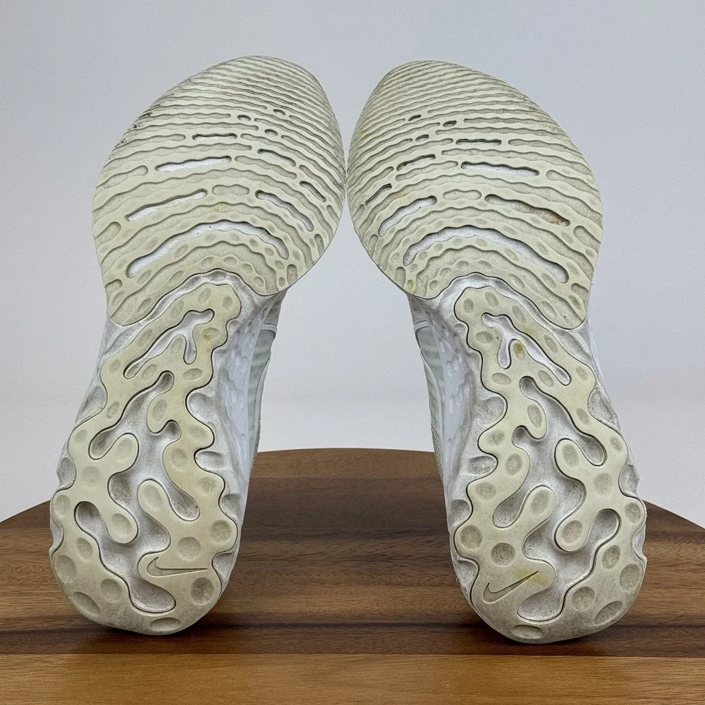 Womens Nike React Infinity Run Flyknit 2 White Light Citron Running Shoes Size 9